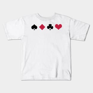 Card Suits Kids T-Shirt